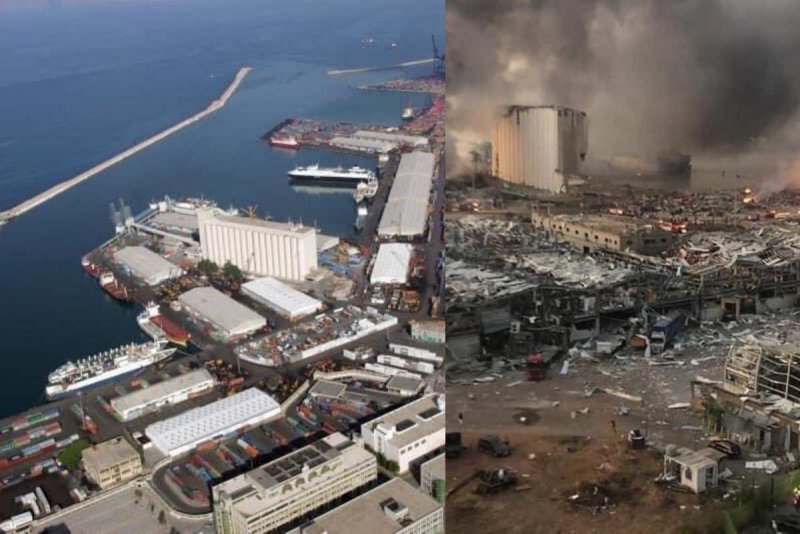 Beirut explosion: See Beirut port, before and after the blast